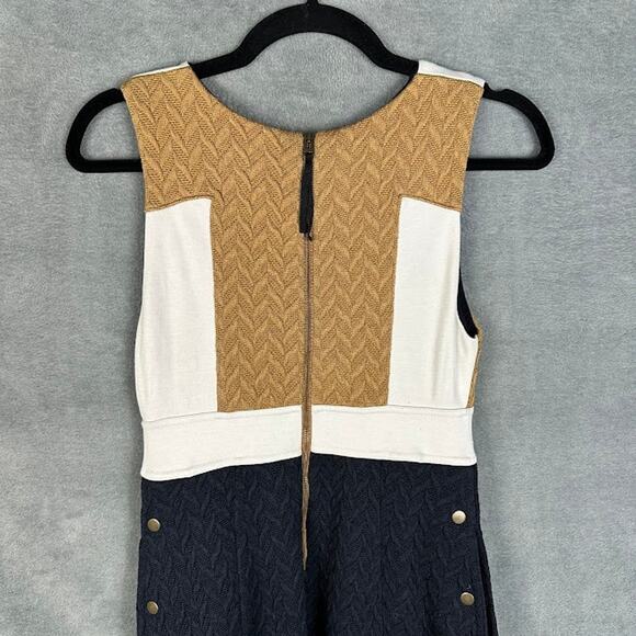 Maeve Anthropologie Dress Womens 2 Petite Cable Knit Sleeveless Preppy Career - Picture 6 of 15